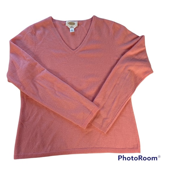 Talbots Pink Cashmere Sweater, Size M - Picture 2 of 7